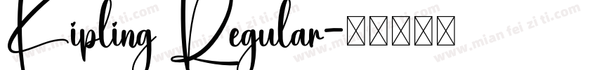 Kipling Regular字体转换